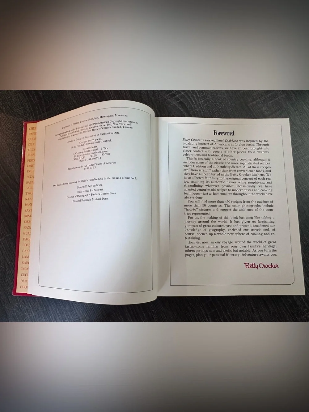 Betty Crocker International Cookbook - Hardcover First Printing